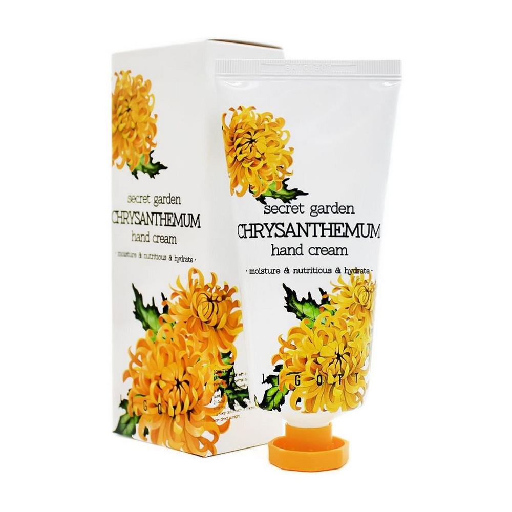 JIGOTT SECRET GARDEN CHRYSANTHEMUM HAND CREAM Крем для рук с экстрактом хризантемы, 100 мл.  #1