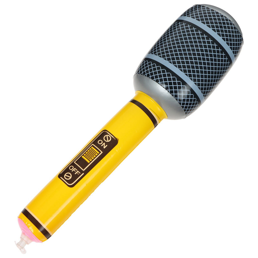 Игрушка надувная ZABIAKA "Микрофон", высота 30 см, цвет в ассортименте  #1