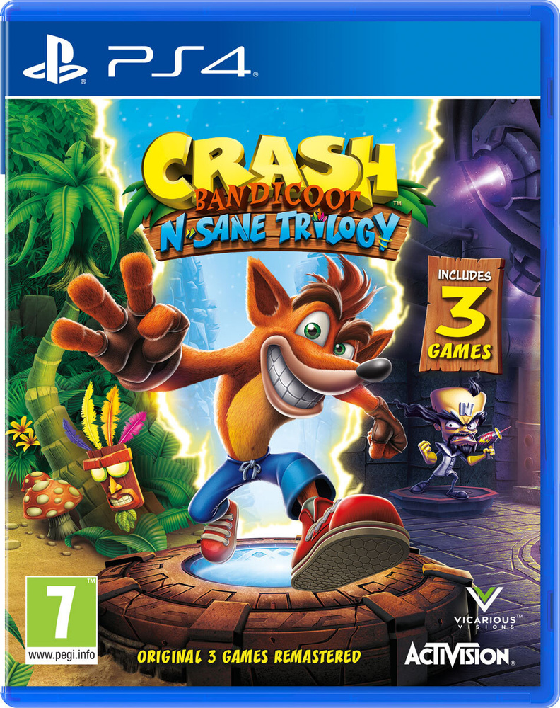 Игра Crash Bandicoot Nsane Trilogy (PlayStation 4, PlayStation 5, Английская версия)  #1