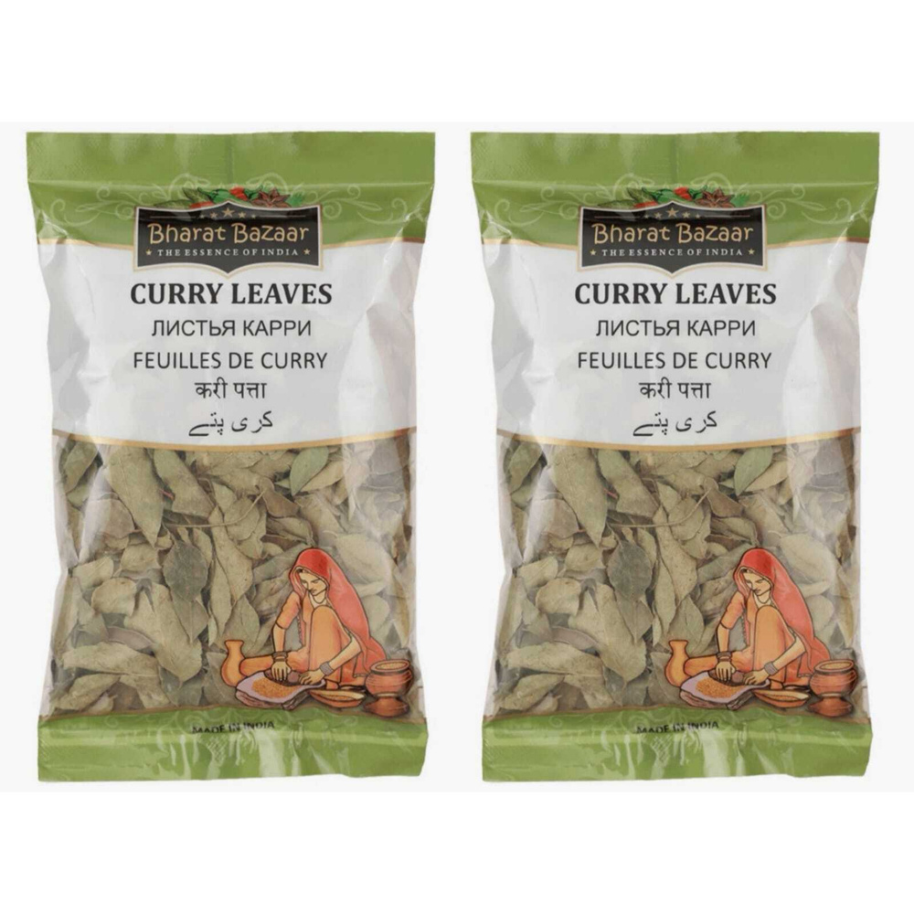 Bharat BAZAAR Листья карри Curry leaves 20 гр, 2 шт #1