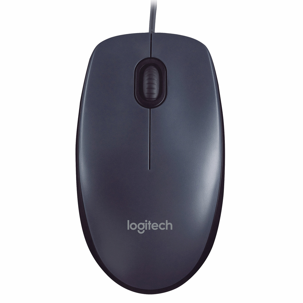 Мышь проводная Logitech M90, 1000dpi, оптическая светодиодная, USB, черный (910-001793/910-001794/910-001795/910-001970) #1