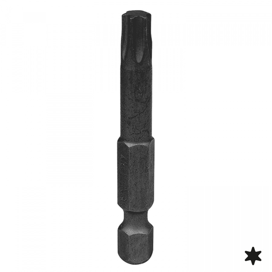 Вставка (бита) торцевая 1/4", TORX, Т50, L 50 мм, для шуруповерта KING TONY 715050T  #1