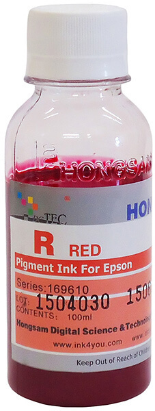 Чернила DCTec пигментные Epson R2000 Red (красный) 100 мл #1