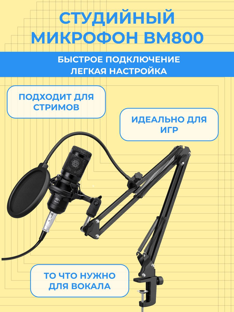 Studio Студийный комплект для звукозаписи студийный Studio BM800  #1