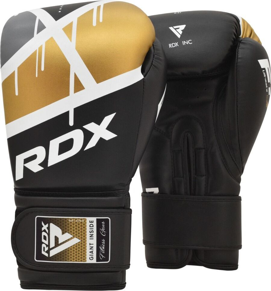 Перчатки боксерские Boxing Glove BGR-F7 Black Golden RDX (14 унций) #1