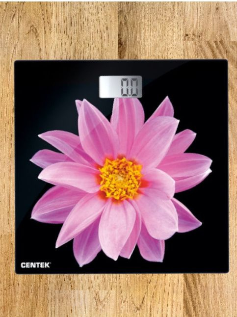 Весы напольные CT-2416/Pink Flower/электронные/детские/для кухни/ до 180 кг/размер 26х26 см/Подарок мужчине/подруге/маме/папе/девушке/жене/мужу/парню/учителю #1