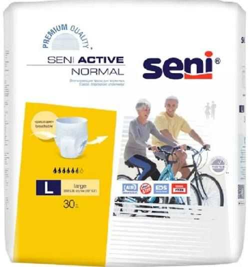 Seni Active Normal, трусы впитывающие (L), 30 шт. #1