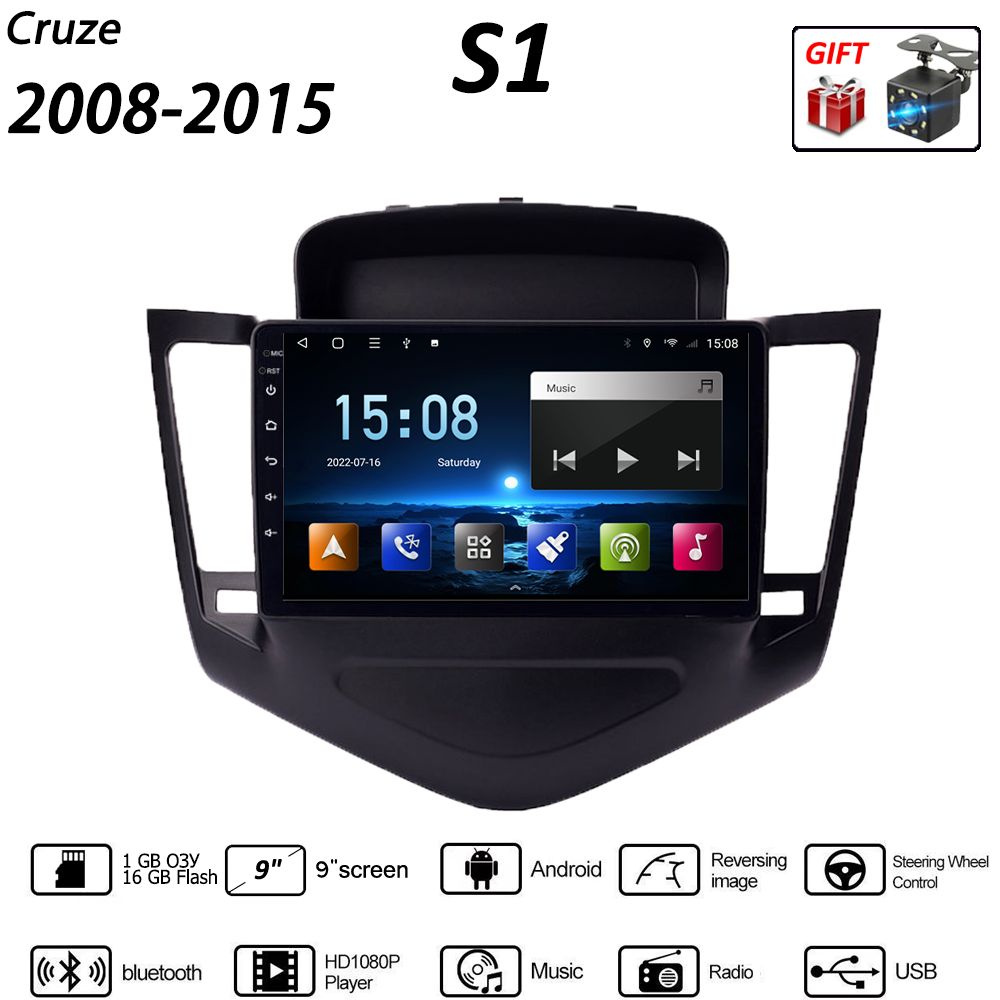 Штатная магнитола 2 дин Андроид Шевроле Круз/Chevrolet Cruze 2008-2015 ...