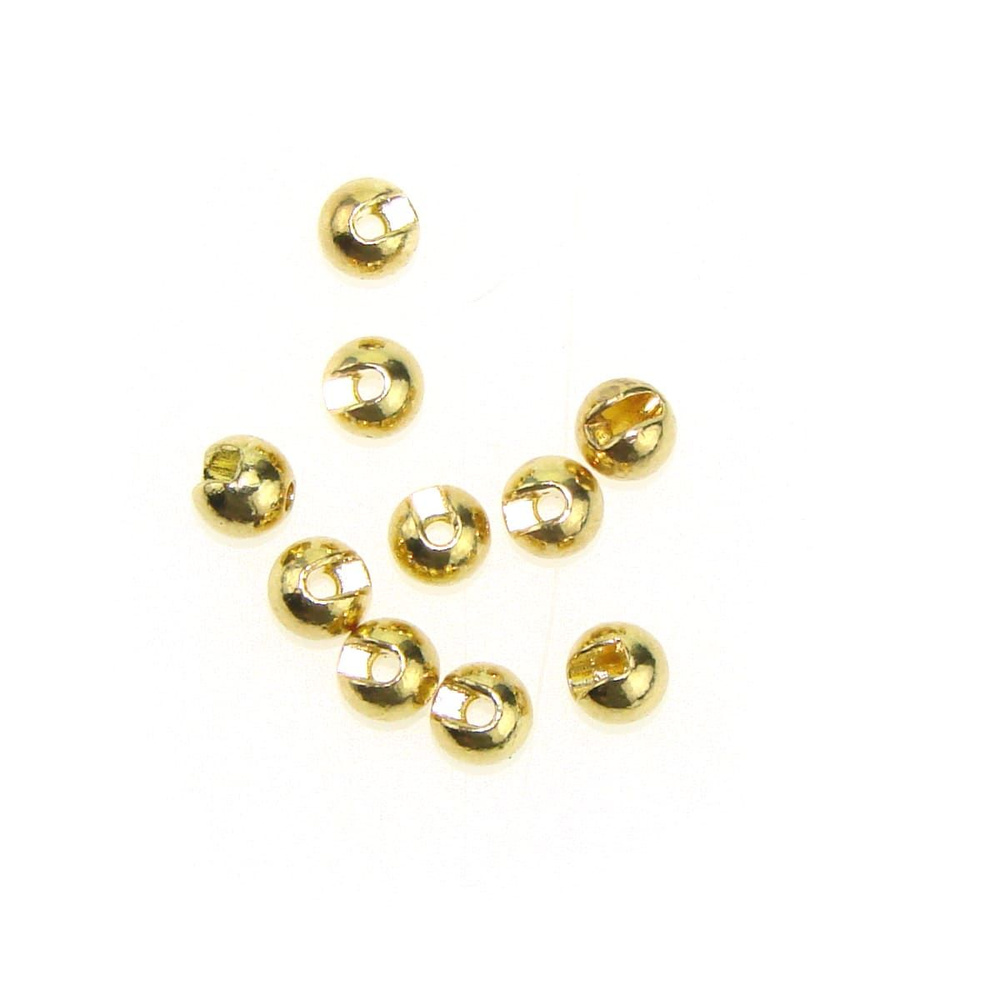 Бусинка вольфрамовая для джигового крючка 2mm, 0.1gr, Gold, 10шт  #1