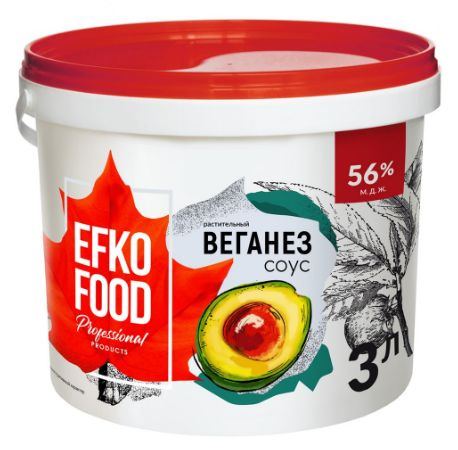 Майонез Efko Food Веганез 56%, 3л БЗМЖ #1