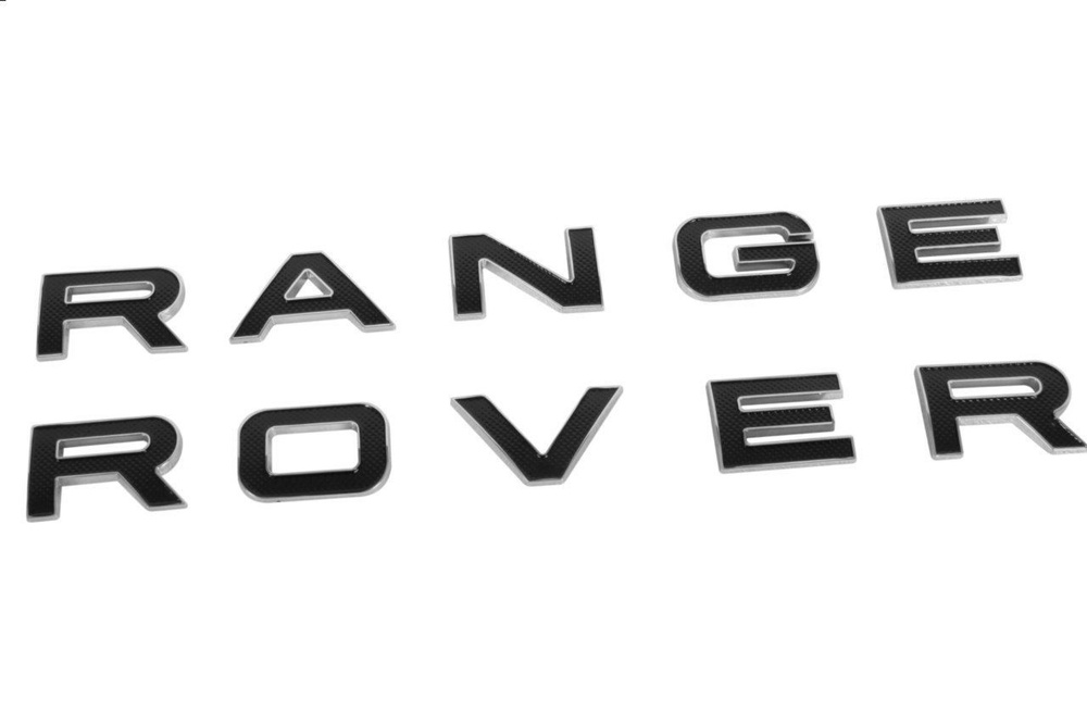 Эмблема Шильдик для RANGE ROVER Рендж Ровер цвет черный глянец  #1