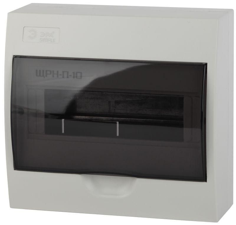 Бокс ЩРН-П-10 мод. навесной пластик IP41 SIMPLE NO-box_simple-plastic_10_surface ЭРА Б0041524  #1