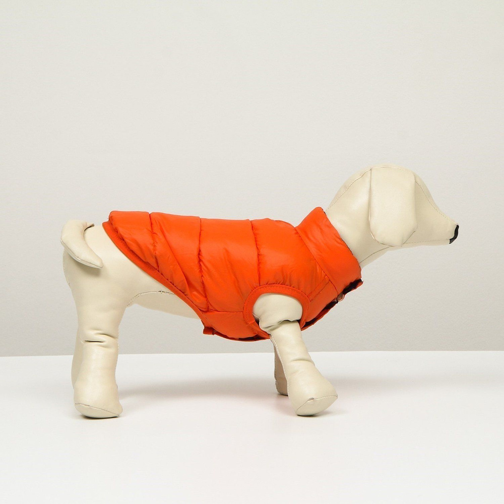 Куртка для собак Sima-Land двухсторонняя размер 14 коралловая  #1