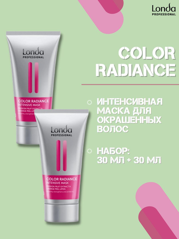 Londa Professional Набор масок Color Radiance для окрашенных волос 2шт, 30+30мл Маска для волос  #1