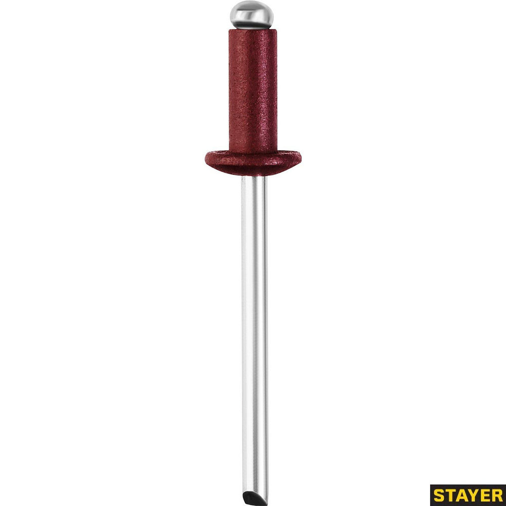 STAYER 4.0 х 10 мм, RAL 3005 темно-красный, 50 шт., алюминиевые заклепки Color-FIX 3125-40-3005 Prof #1