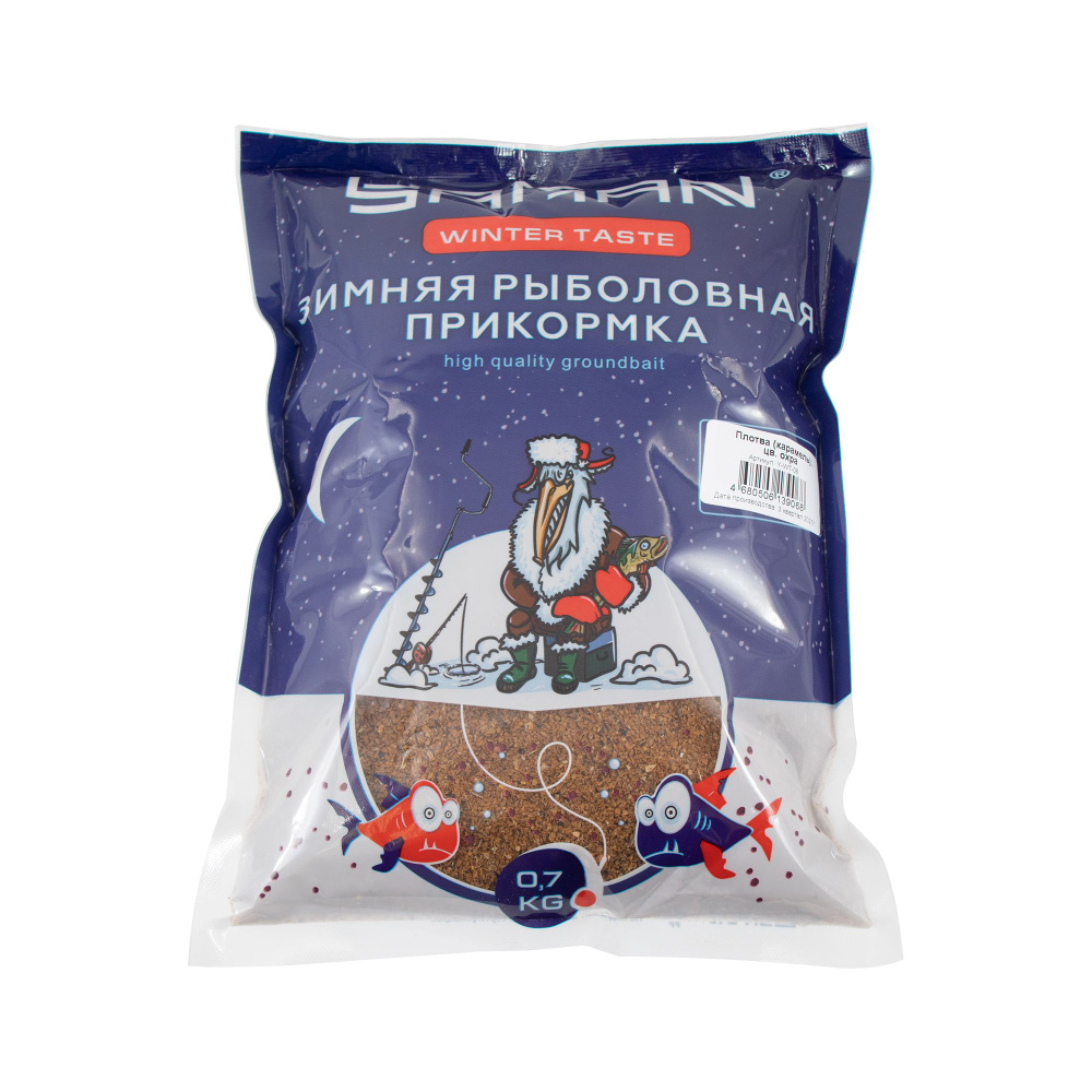 Прикормка Yaman Winter Taste Плотва зимняя (карамель), цв. охра, 700 г  #1