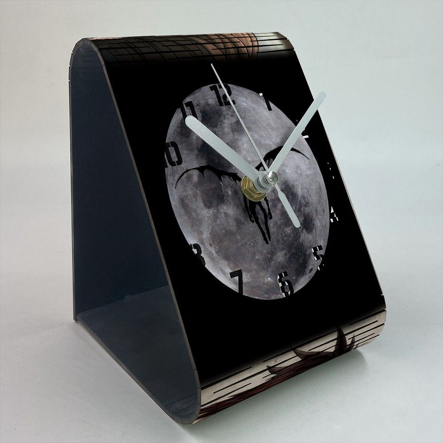 Настольные деревянные часы с УФ принтом Аниме Тетрадь смерти (Death Note) - 203  #1