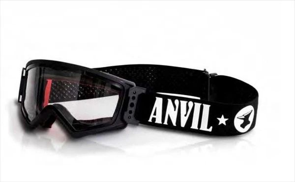 Кроссовые очки (маска) Ariete Mudmax черные с прозрачными линзами  #1