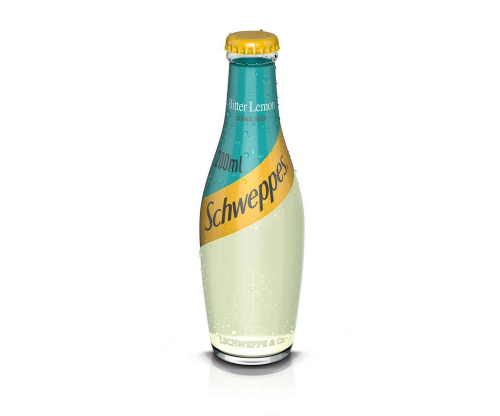 Schweppes Bitter Lemon напиток сильногазированный / Швепс Биттер Лимон 0,2*1шт стекло Великобритания. #1