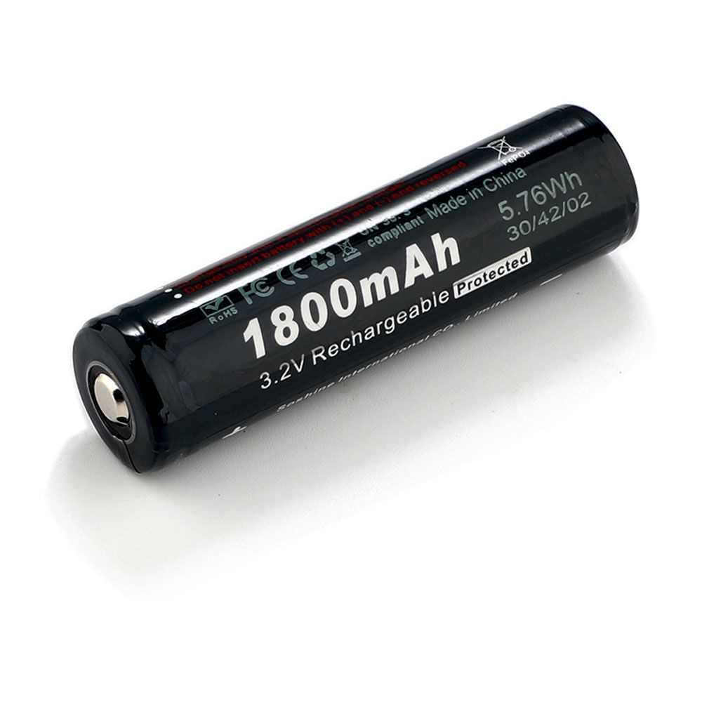 Аккумулятор LiFePO4 Soshine 18650P - 3.2 V - 1800 mAh перезаряжаемый #1