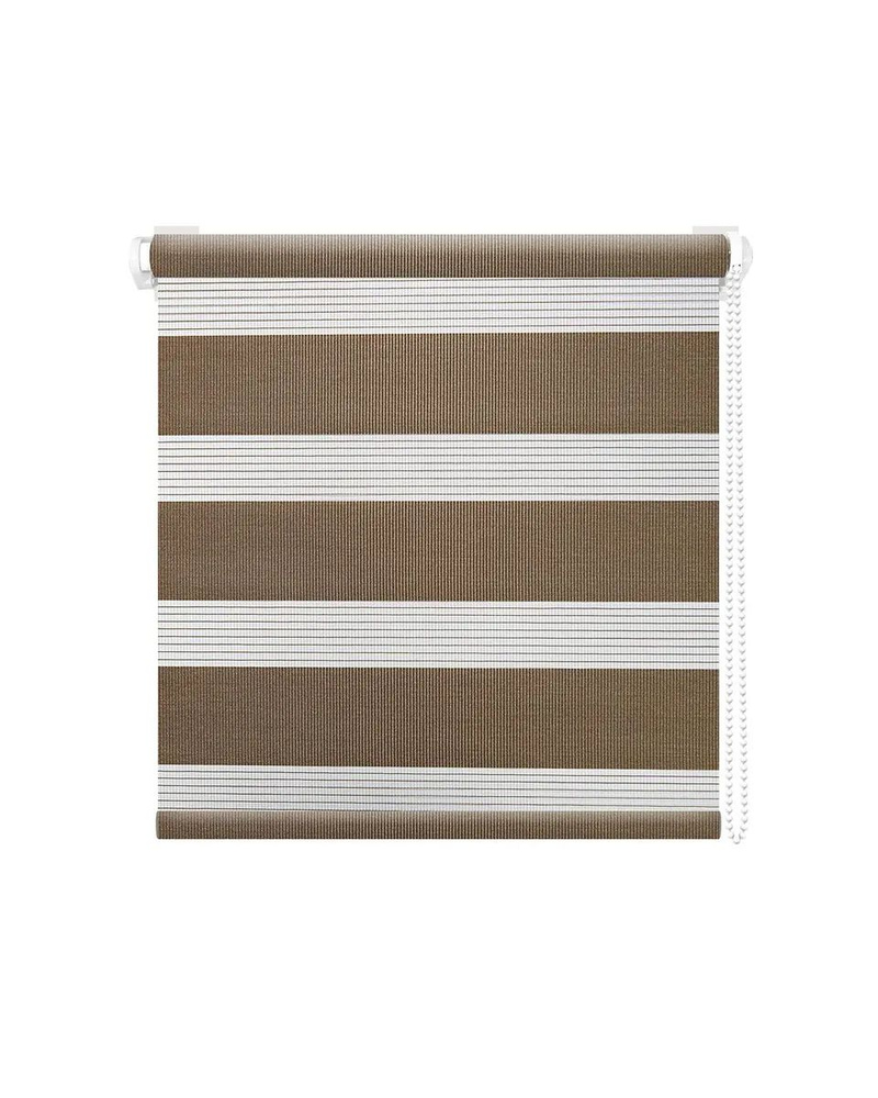 Рулонные шторы АС МАРТ День-Ночь Баланс , размер 90х160 см, коричневый ...