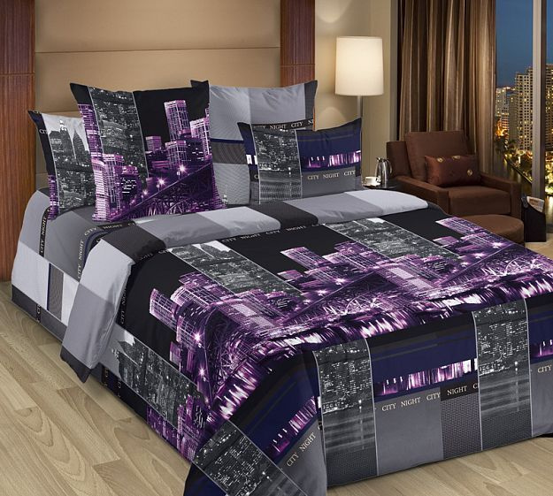 Яна Комплект постельного белья, Перкаль, 2-x спальный с простыней Евро, наволочки 70x70  #1