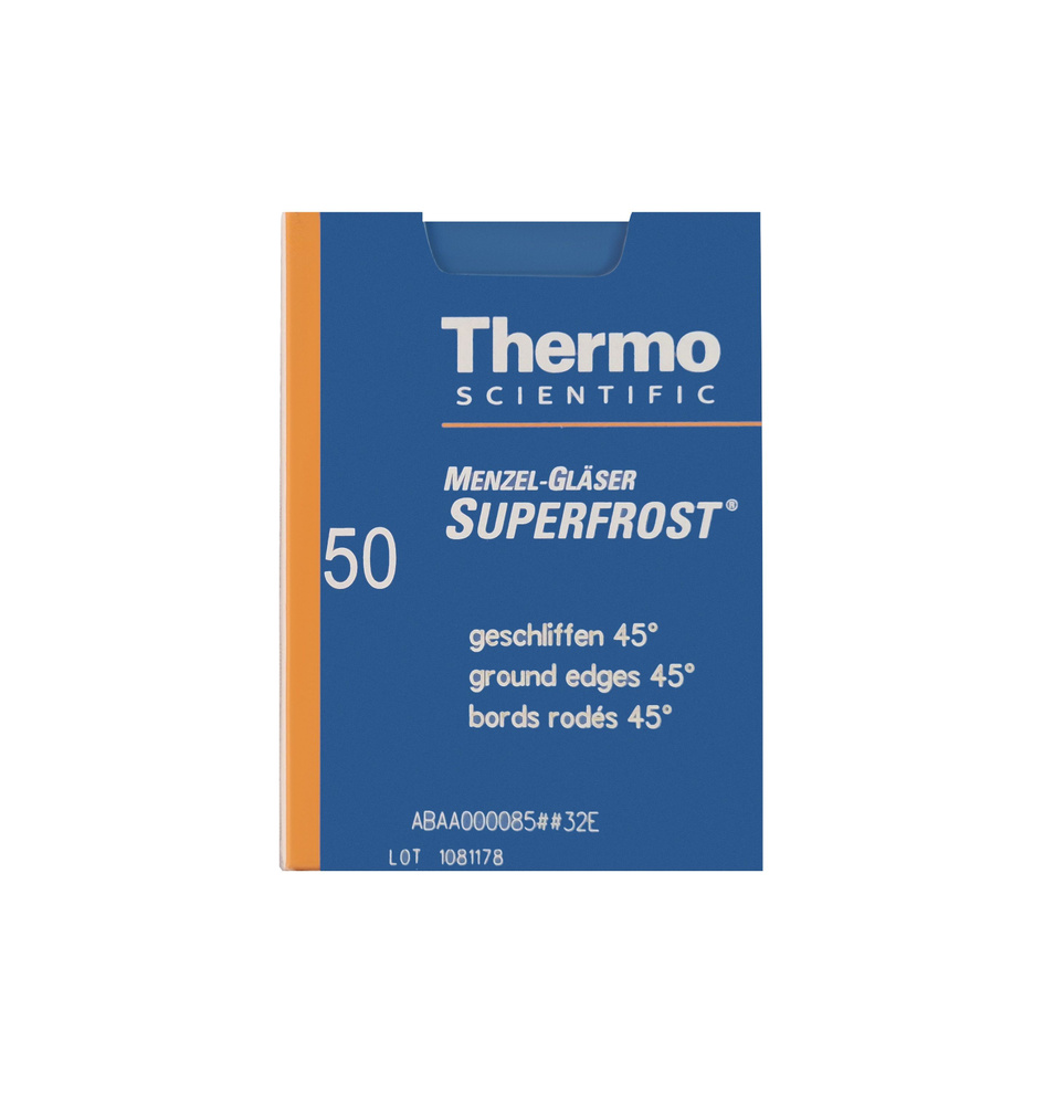 Стекла предметные Superfrost с углами, со шлифованными краями, 45 градусов, 50 шт  #1