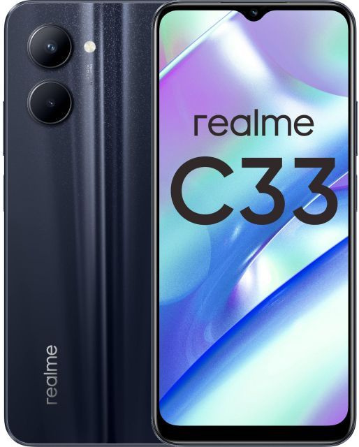 realme Смартфон C33 4/128 ГБ, черный #1