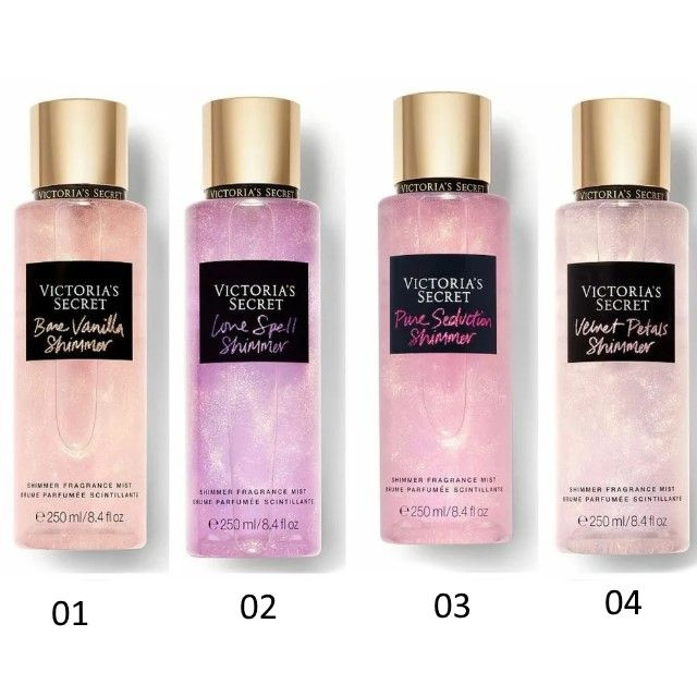 Victoria Secret подарочный набор спреи 4 шт Pure Seduction, Love Spell, Bare Vanilla , Velvet Petals #1