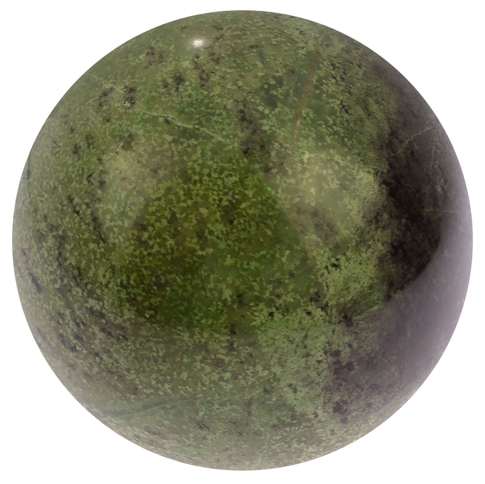 Каменный шар из жадеита 11 см / шар для медитаций / сувенир из камня  #1