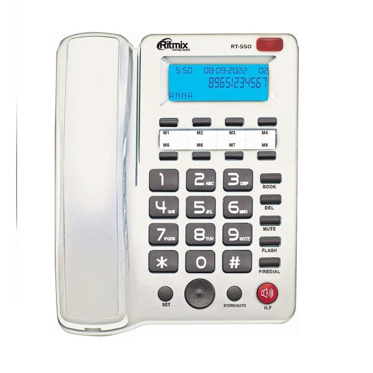 Телефон RITMIX RT-550 white #1