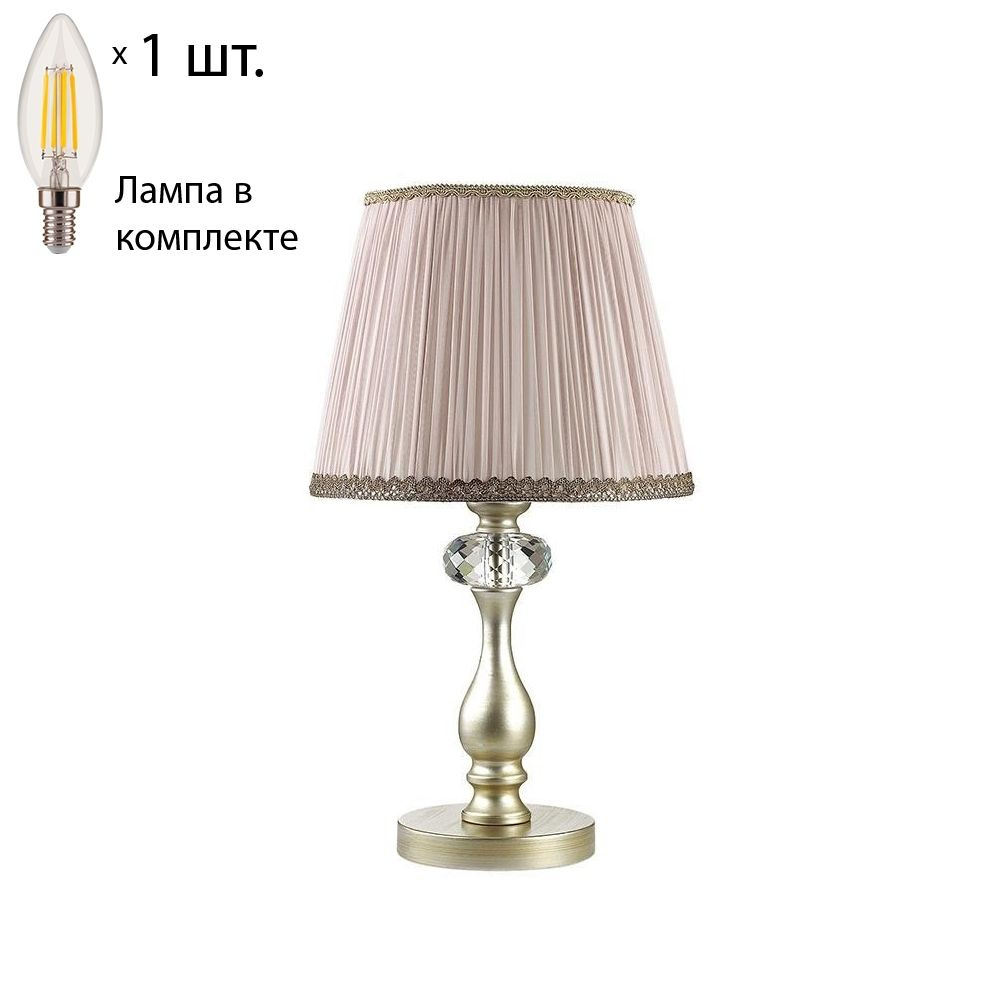 Настольная лампа с лампочкой Odeon Light Aurelia 3390/1TLamps E14 Свеча  #1