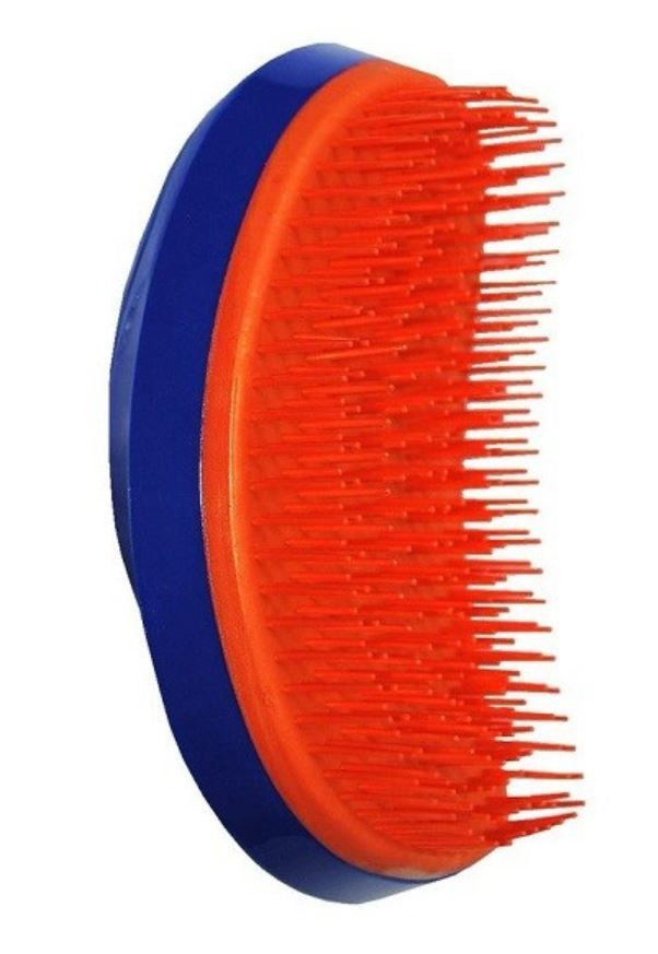 STUDIO STYLE Щетка для волос ТИЗЕР прямоугольная с мягкими зубьями (синий и оранжевый)  #1