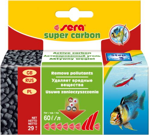 Sera Наполнитель для фильтра активированный уголь "Super Carbon", 29 г  #1