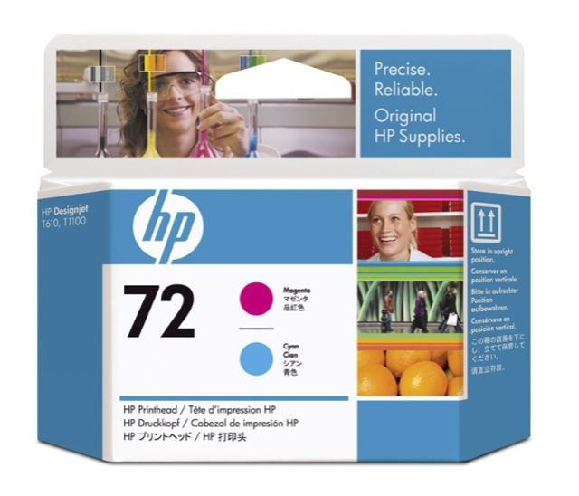 Печатающая головка HP C9383A № 72 пурпурная и голубая для Designjet T1100/T610  #1