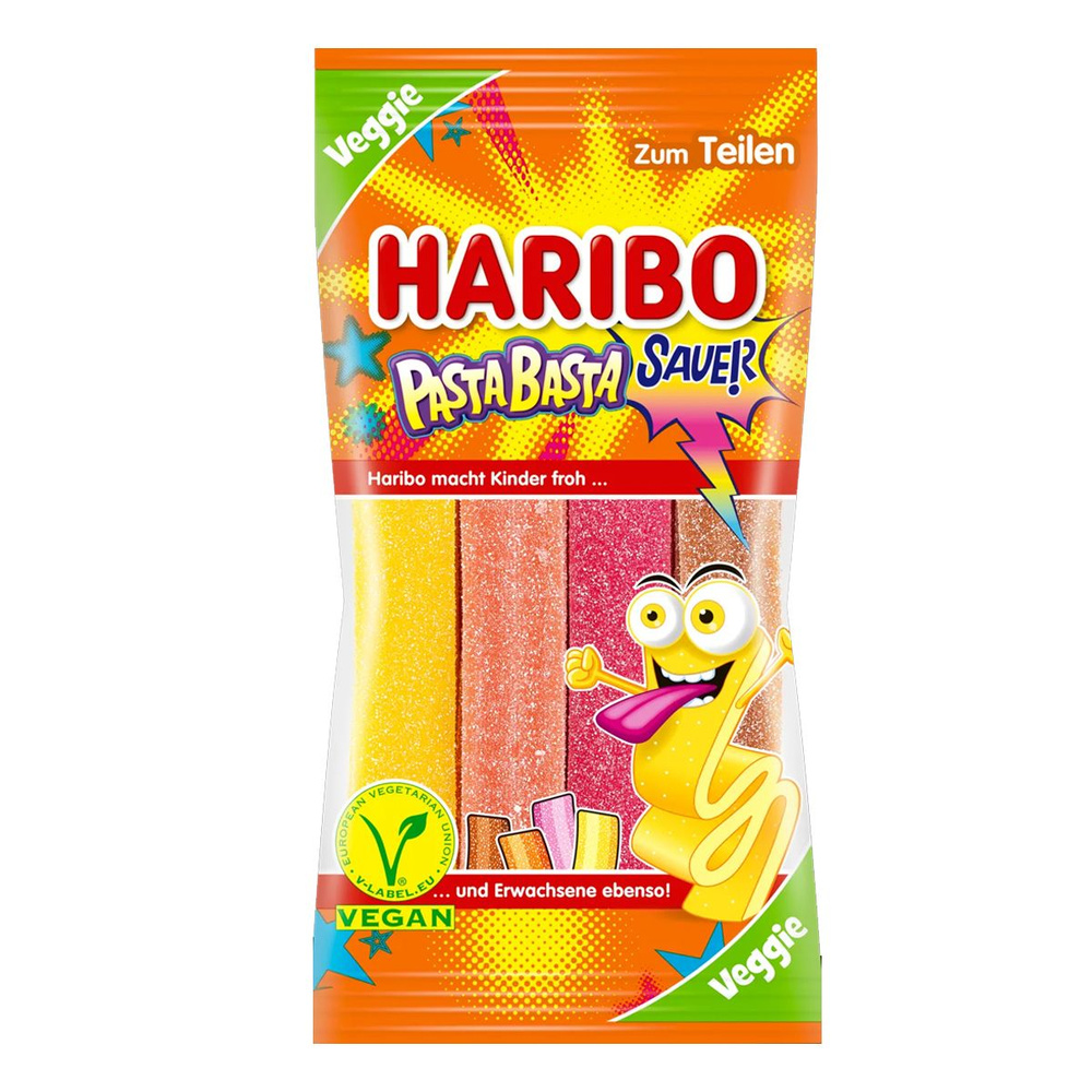 Жевательный мармелад Haribo Pasta Basta Sauer/Мармелад Харибо "Паста Баста кислая" 175гр(Германия)  #1