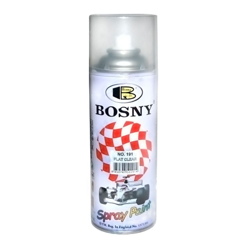 Bosny Аэрозольная краска, Акриловая, Матовое покрытие, 0.5 л, прозрачный  #1