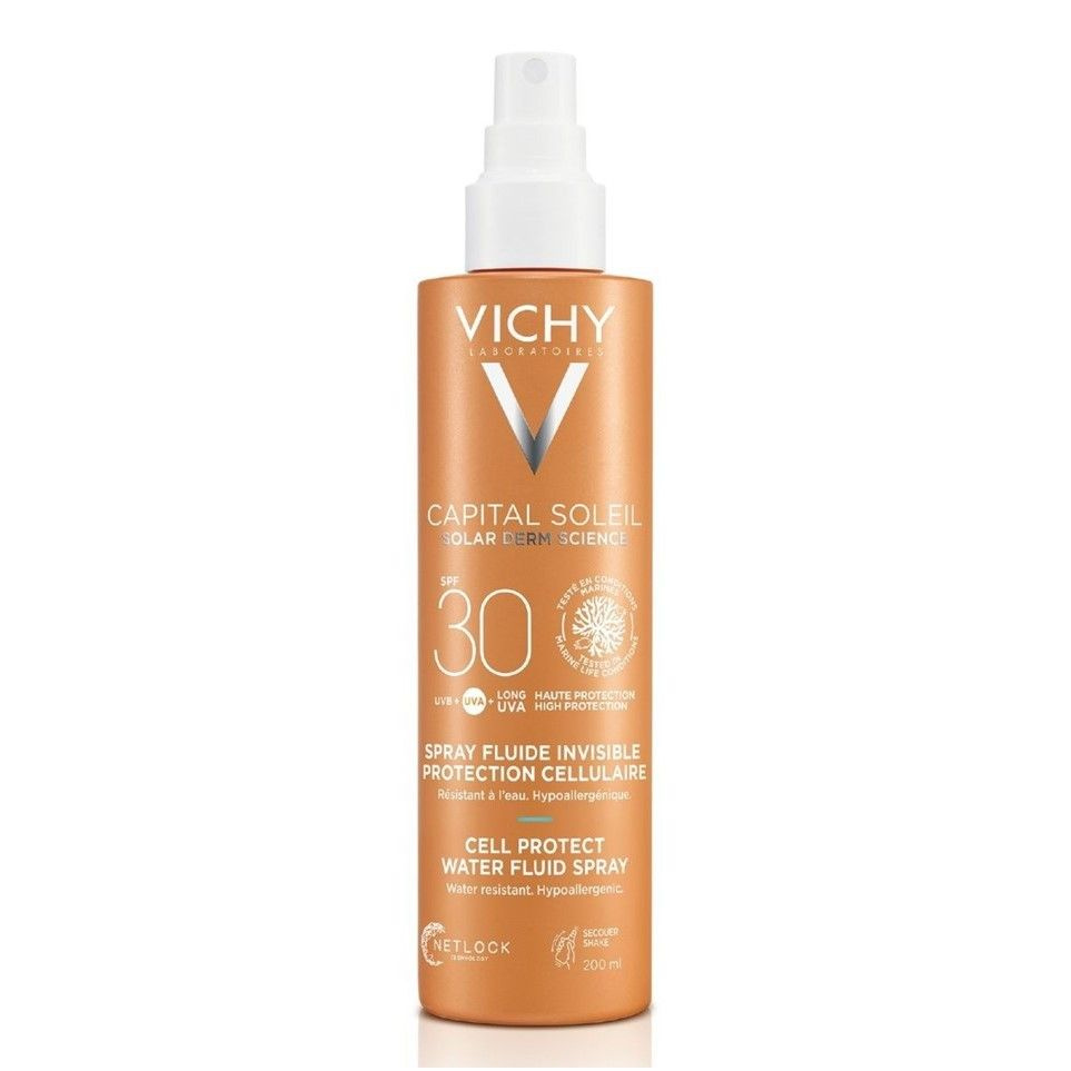 Vichy Спрей-флюид солнцезащитный легкий "CELL PROTECT" SPF 30, 200 мл  #1