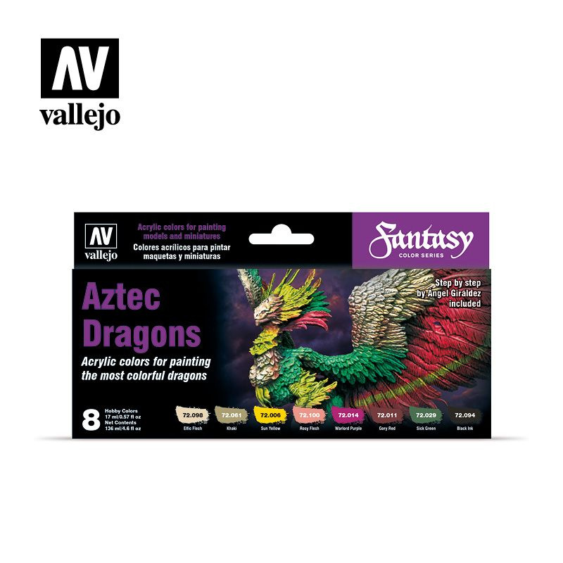 Набор красок Vallejo Game Color Set: Aztec Dragons by A.Giraldez #1