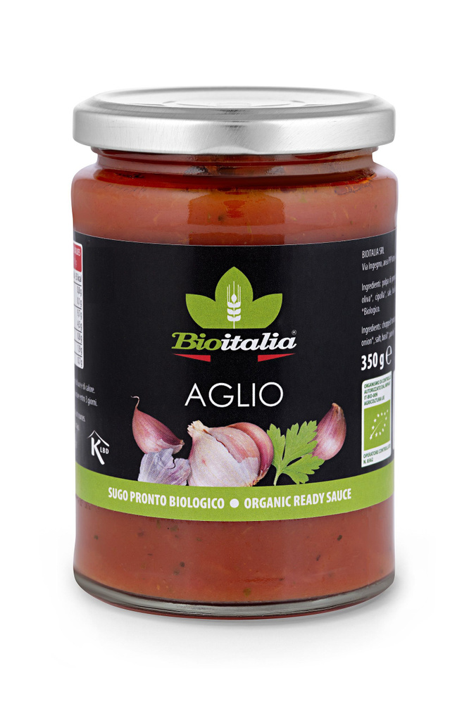 Соус томатный BIOITALIA Sugo al aglio с чесноком, 350г #1