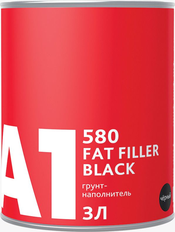 Грунт-наполнитель А1 580 Fat Filler черный (в комплекте с отвердителем 3 л + 1л)  #1