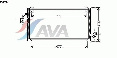 AVA Конденсатор кондиционер Ava Cooling Systems SU5063 KDSU063 арт. SU5063 #1
