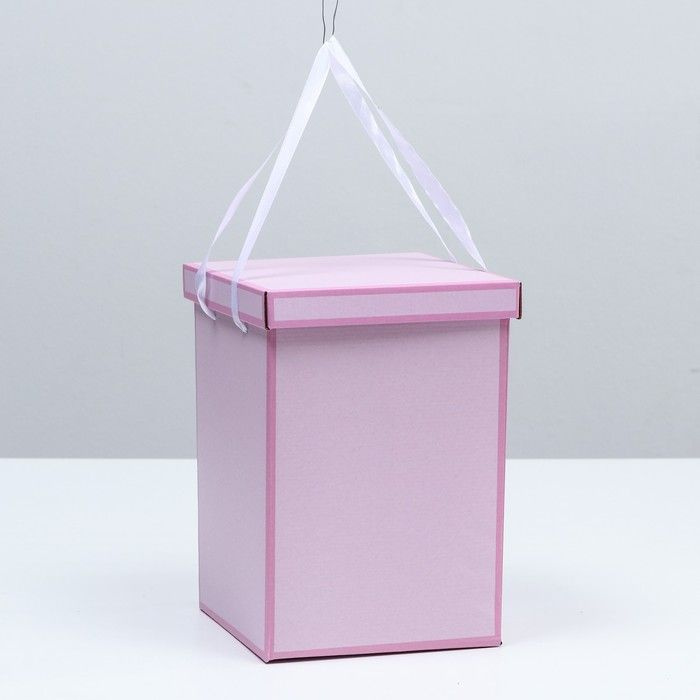 Коробка складная, розовая, 17 х 25 см #1