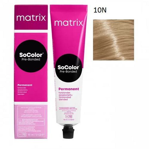 Крем краска MATRIX SoColor Pre-Bonded 10N, 90 мл #1