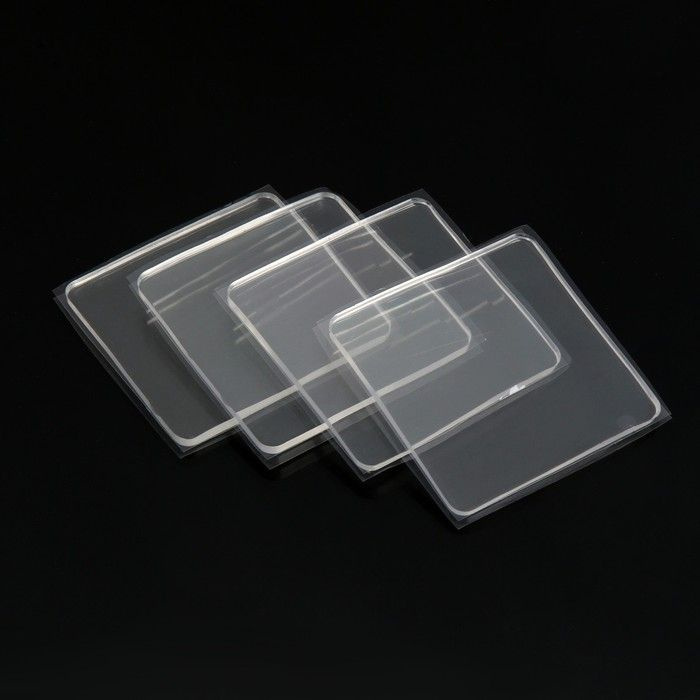 TUNDRA Накладка мебельная квадратная, 70х70 мм, прозрачная, в наборе 4 штуки  #1