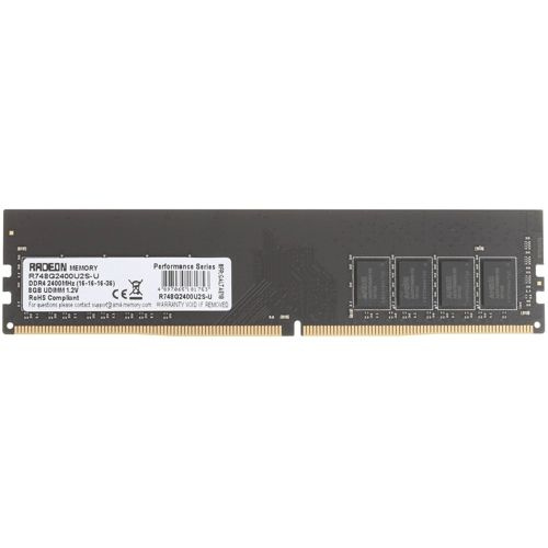 AMD Оперативная память Radeon R7 Performance Series DDR4 2400 Мгц 1x8 ГБ (R748G2400U2S-U)  #1