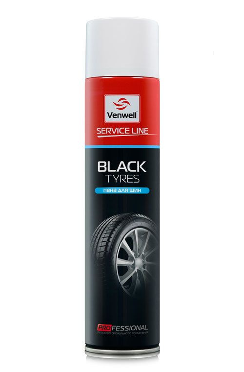 Пена для шин Black Tyres 600 мл (аэрозоль), VW-SL- 012RU #1