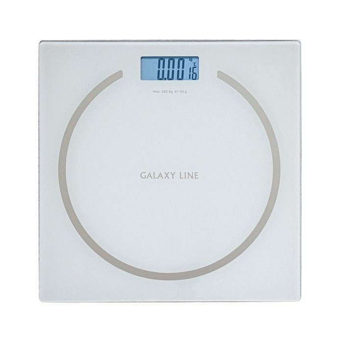 GALAXY Напольные весы Весы напольные GL 4815 электронные до 180 кг белые, нагрузка 180 кг  #1