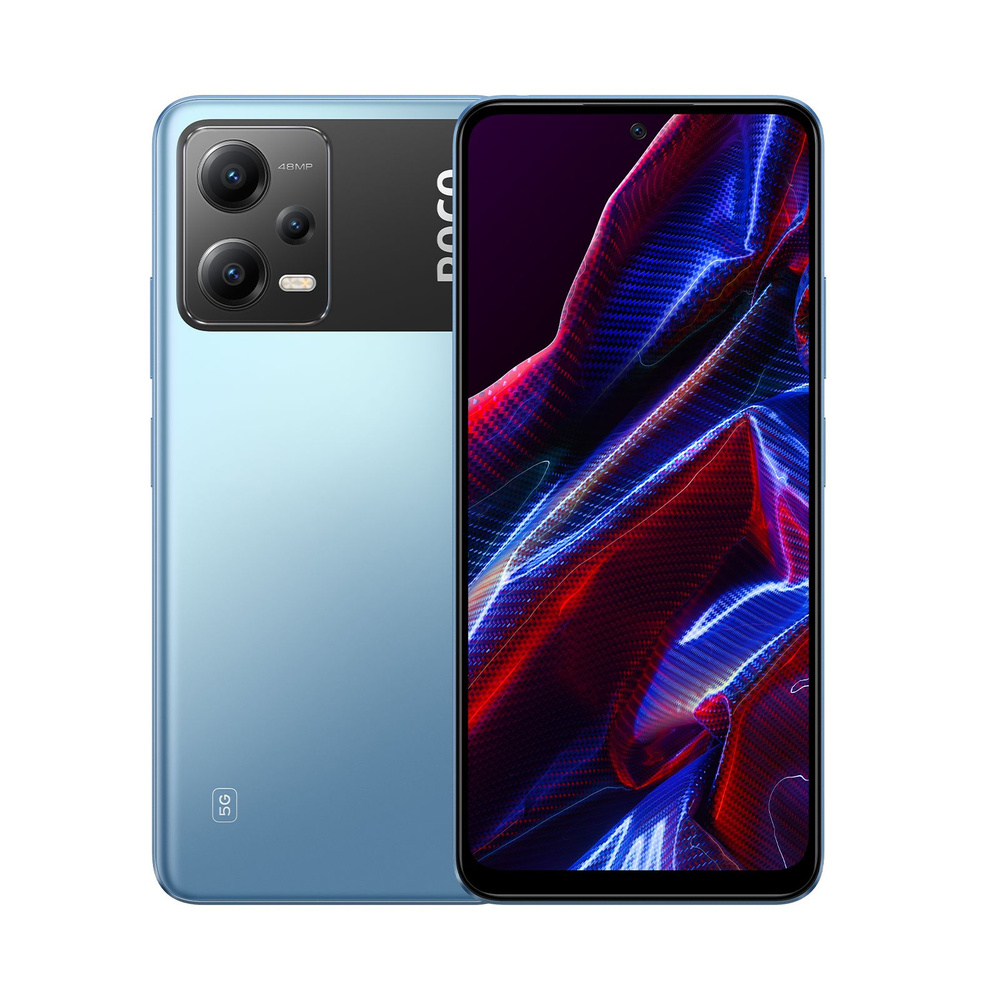 Xiaomi Смартфон POCO X5 5G, 6/128 ГБ, голубой #1