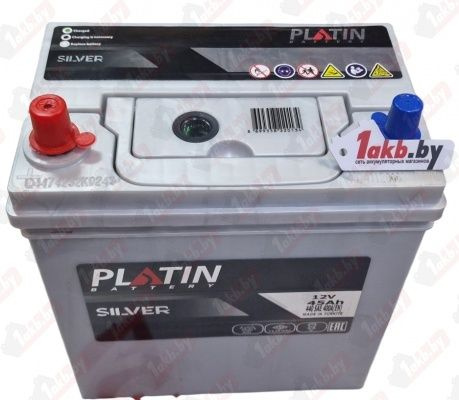 PLATIN ASIA SILVER (45 A/h), 400A L+ т.кл. (короткий) #1